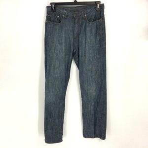 Perry Ellis 32x32 Dark Wash Straight Blue Jeans